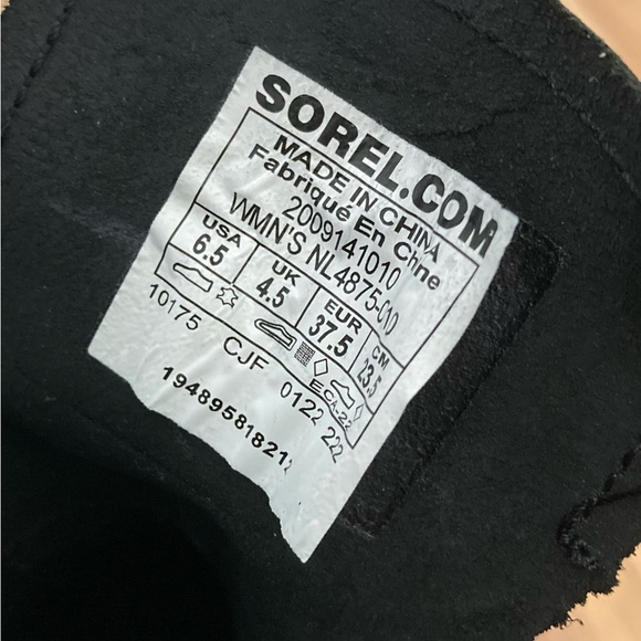 Sorel Black Hi-Line Waterproof Lace-Up Boots - Picture 7 of 7